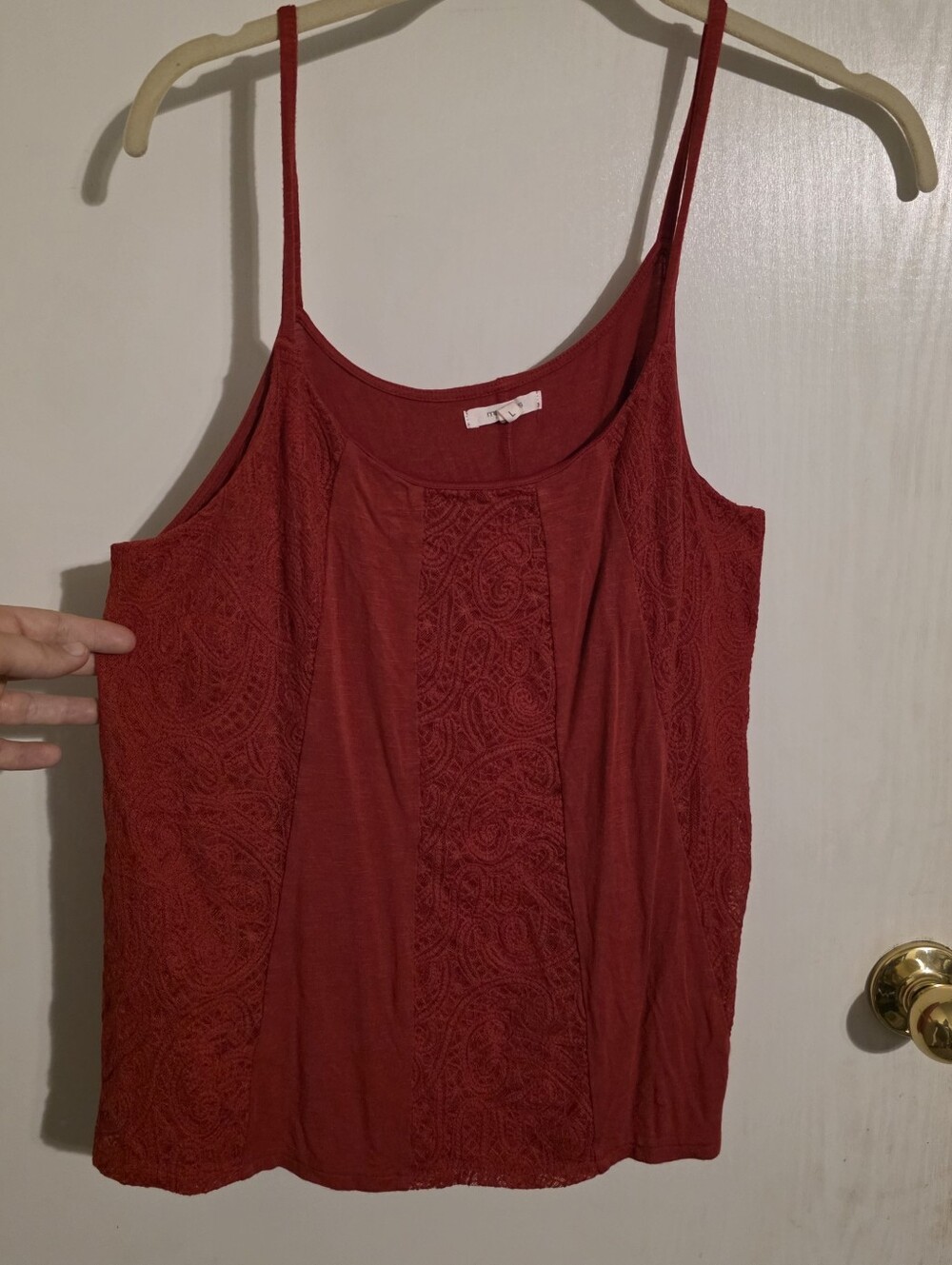 Womens Large Maurices Red Tank Top